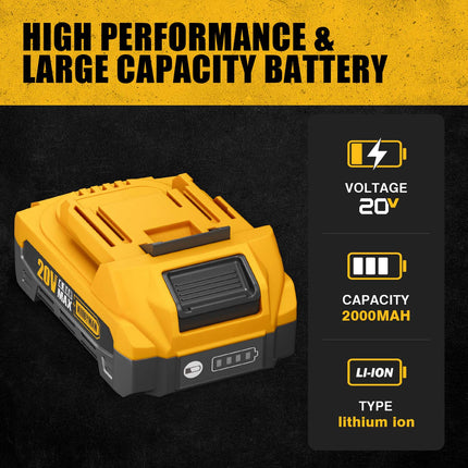 Batería de iones de litio Alloyman 20V 2.0Ah/4.0Ah