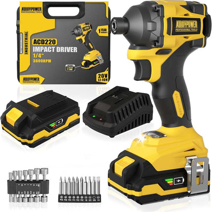 ALLOYPOWER 20V Brushless Impact Drill Set