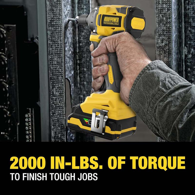 ALLOYPOWER 20V Brushless Impact Drill Set