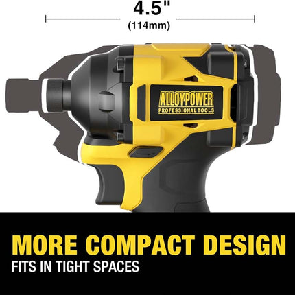 ALLOYPOWER 20V Brushless Impact Drill Set