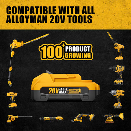 Batería de iones de litio Alloyman 20V 2.0Ah/4.0Ah