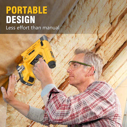 Alloyman 3/8'', 18-Gauge 2-in-1 Cordless Brad Nailer & Stapler Kit