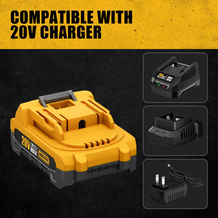 Batería de iones de litio Alloyman 20V 2.0Ah/4.0Ah