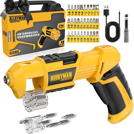Kit destornillador eléctrico de 4V Alloyman