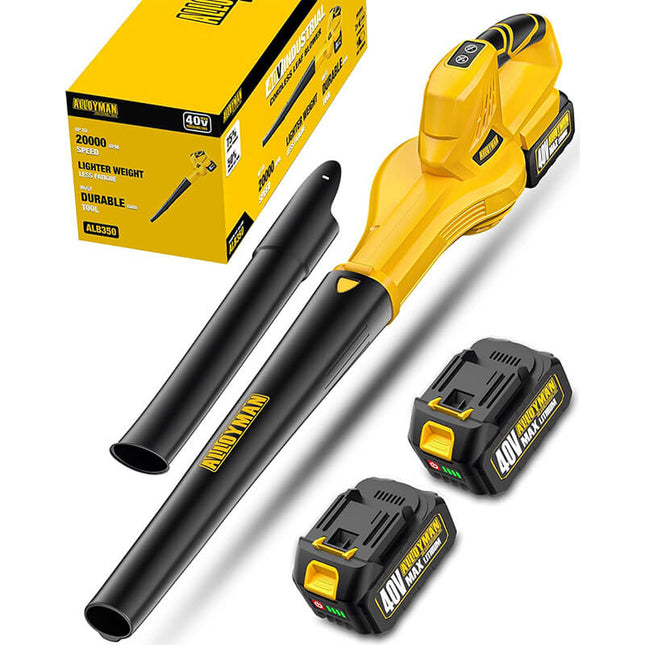 Alloyman 40V MAX 350 CFM / 150 MPH Cordless Leaf Blower