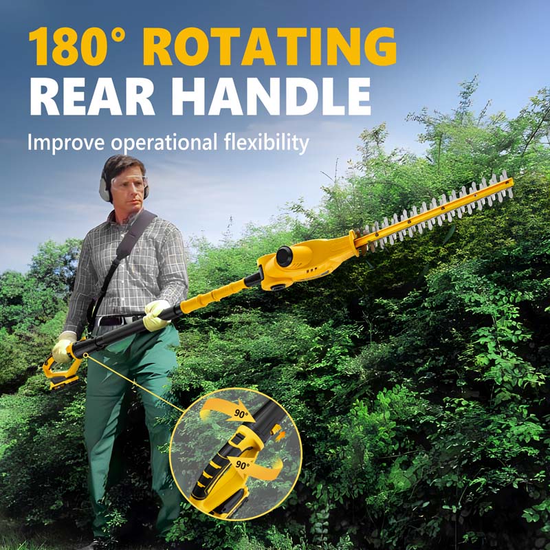 Alloyman 20V MAX Telescoping Pole Hedge Trimmer Kit