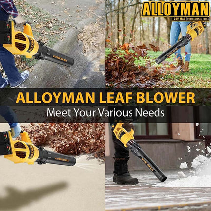 Soplador de Hojas Inalámbrico Alloyman 40V 500CFM