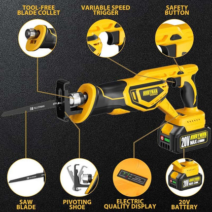 Alloyman 20V Brushless Reciprocating Saw