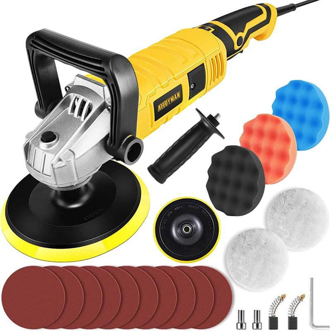 ALLOYMAN 1200W 6"/7" Variable Speed Car Polisher