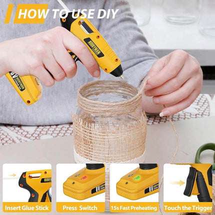 Alloyman Cordless Hot Glue Gun Kit