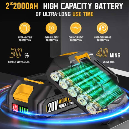 Cortasetos de pértiga telescópica ALLOYMAN 20V MAX