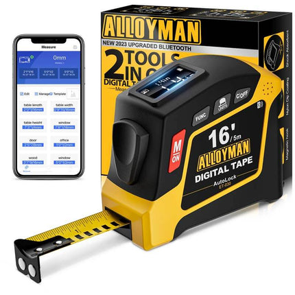 ALLOYMAN 2-in-1 16Ft Digital Tape Measure