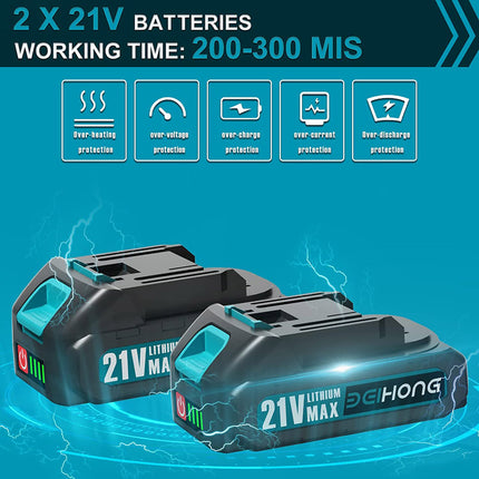 Fregadora Eléctrica de Rotación BEI&HONG de 20 V y 1000 RPM