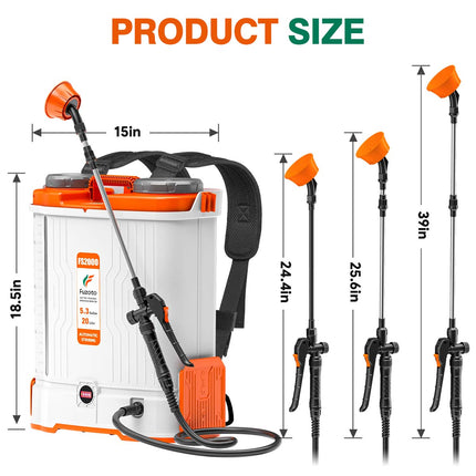 Pulverizador de Mochila a Batería de 20 L | 45-90 PSI
