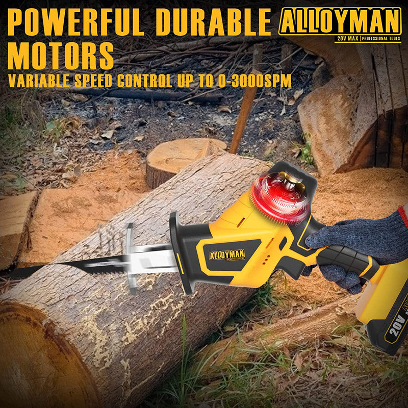 Alloyman Cordless Reciprocating Saw (3000 SPM)