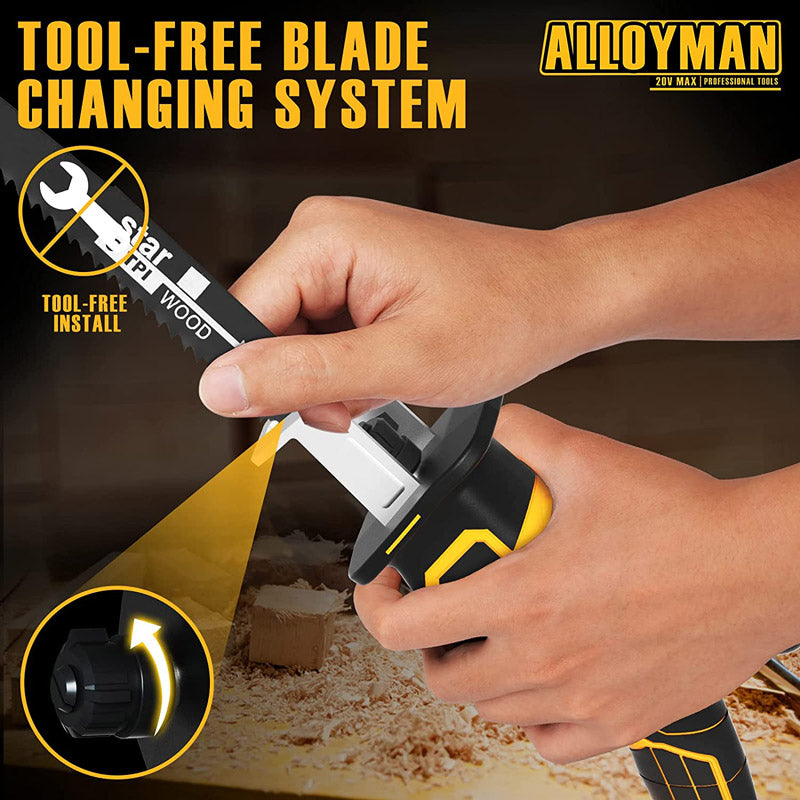 Alloyman Cordless Reciprocating Saw (3000 SPM)