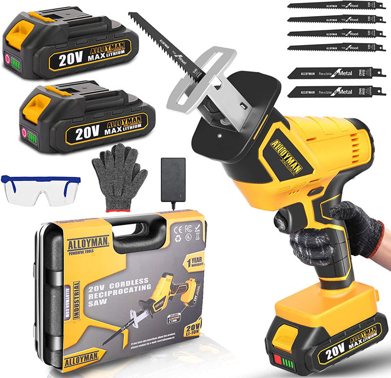 Alloyman Cordless Reciprocating Saw (3000 SPM)